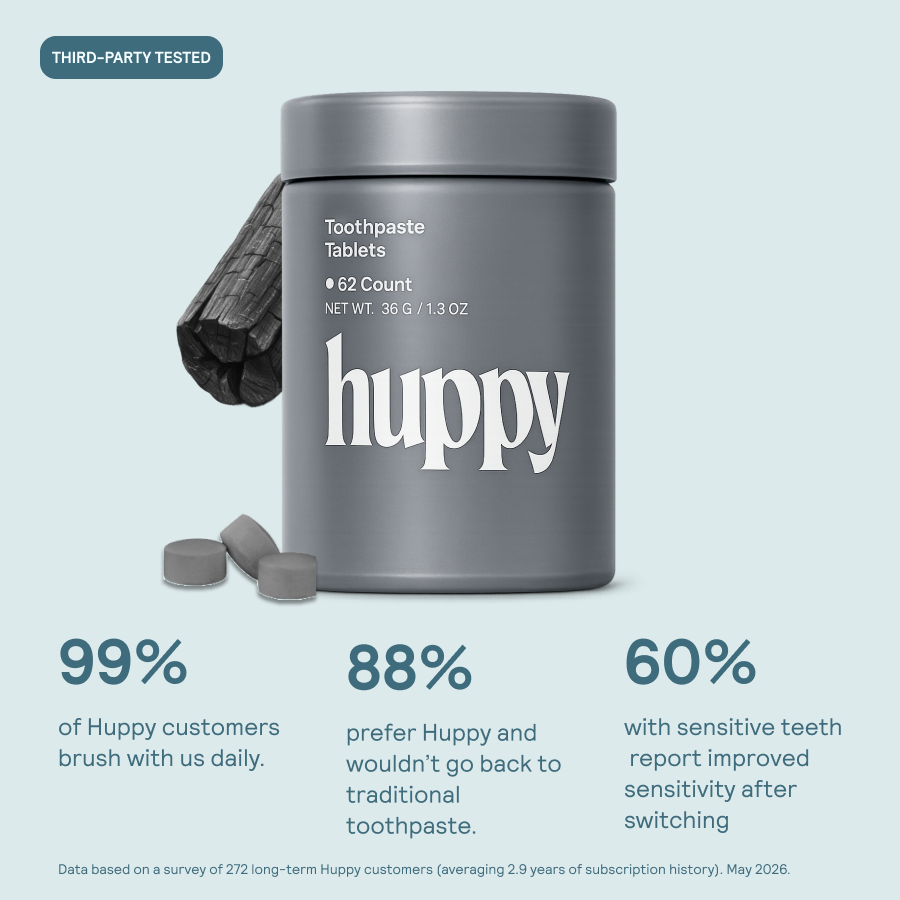 Huppy Toothpaste Tablets