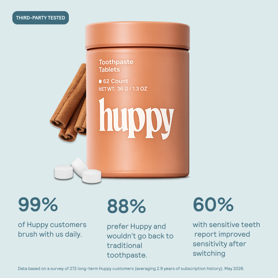 Huppy Toothpaste Tablets