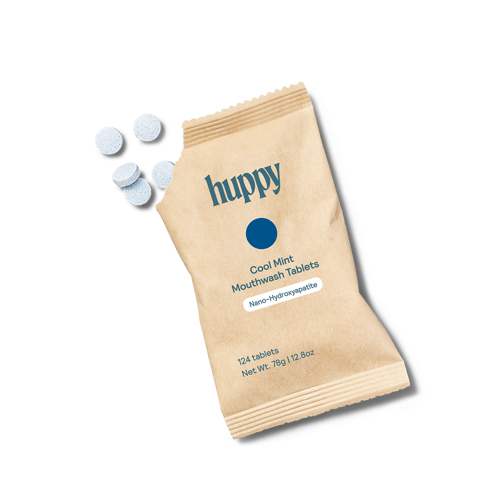 Huppy Mouthwash Tablets | Alcohol-Free | Refill Pack