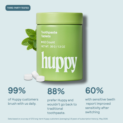 Huppy Toothpaste Tablets